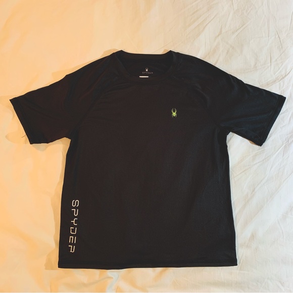 Spyder White T-Shirt and Black Swim Shirt/Rash Guard XL (14/16) children’s - Picture 5 of 10